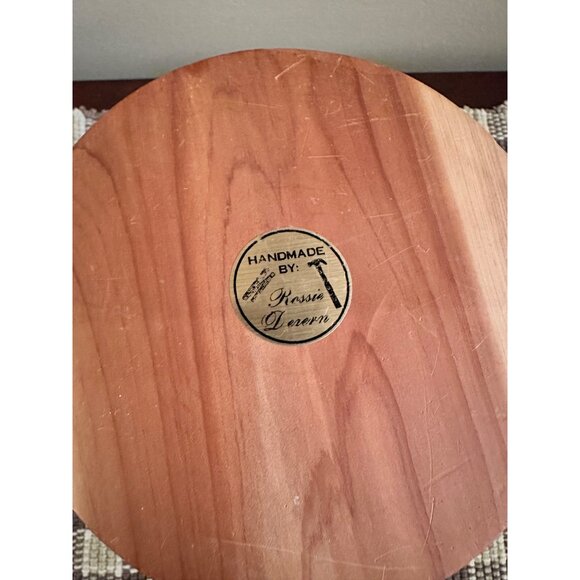 Vintage Handcrafted Wooden Storage Jar With Lid By Rossie Dezern - Picture 6 of 13